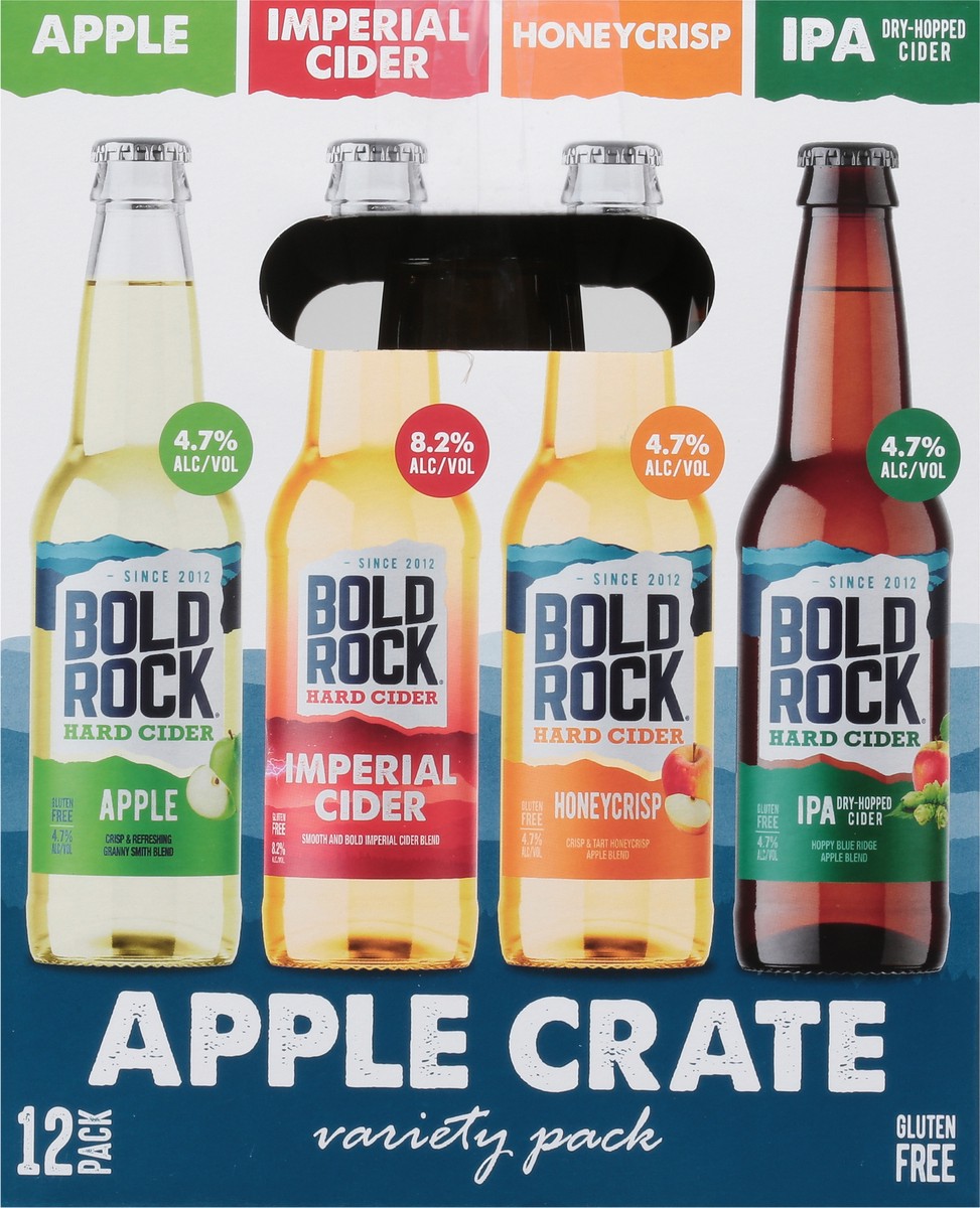 slide 8 of 9, Bold Rock Imperial Crate Hard Cider Variety 12pk Btl, 12 ct; 12 oz