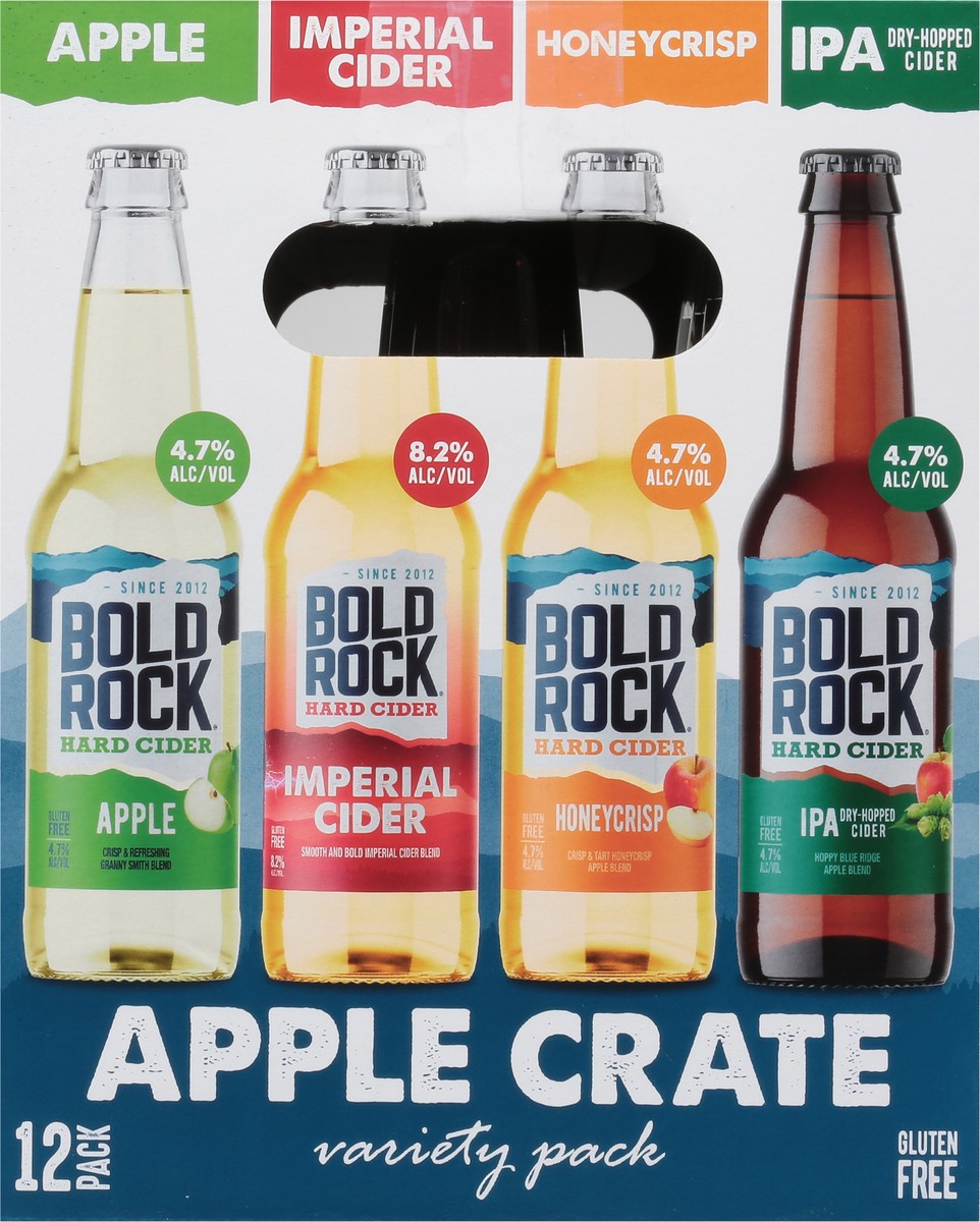 slide 9 of 9, Bold Rock Imperial Crate Hard Cider Variety 12pk Btl, 12 ct; 12 oz