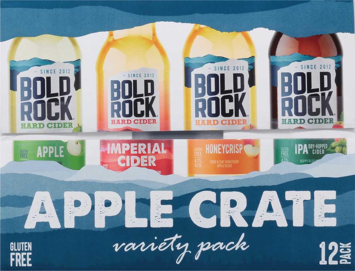 slide 2 of 9, Bold Rock Imperial Crate Hard Cider Variety 12pk Btl, 12 ct; 12 oz