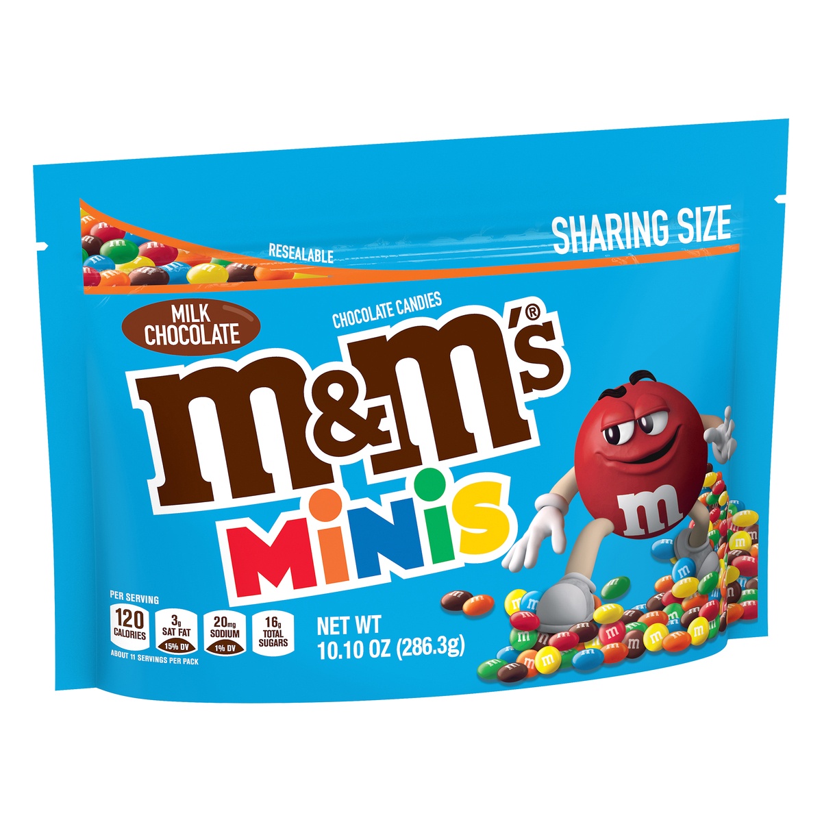 M&m's Milk Chocolate Minis Sharing Size Candies - 9.4oz : Target