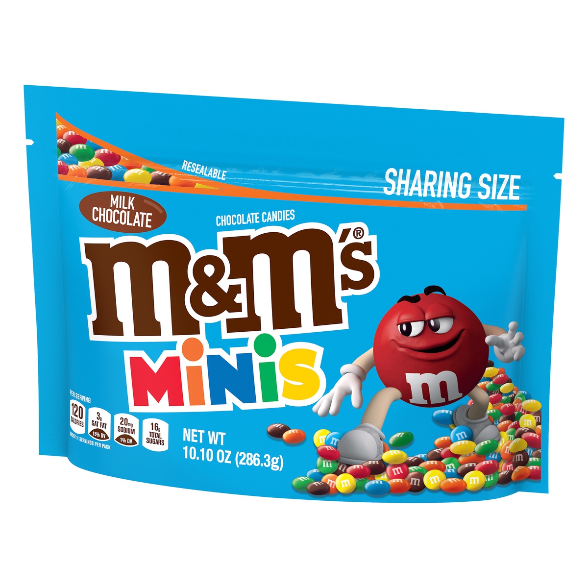 slide 3 of 8, M&M'S Minis Milk Chocolate Candy, Sharing Size, 10.1 oz