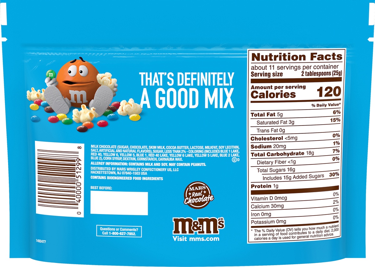 slide 8 of 8, M&M'S Minis Milk Chocolate Candy, Sharing Size, 10.1 oz