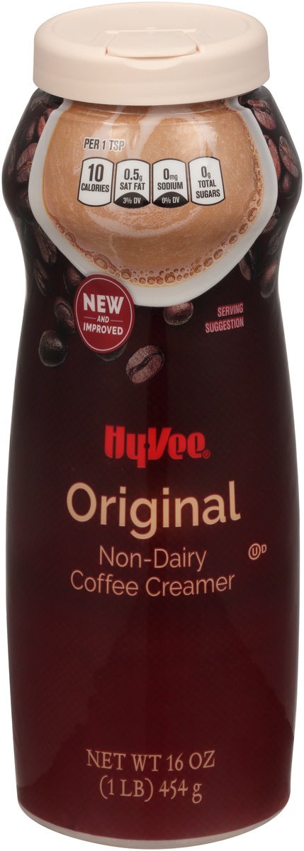 slide 1 of 1, Hy-vee Original Non-dairy Coffee Creamer - 16 oz, 16 oz