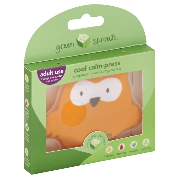 slide 1 of 1, Green Sprouts Baby Cool Calm Press Gel Ice Pack, 1 ct