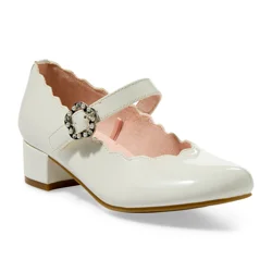 Falls Creek Girls' Happy Casual Shoes, White, Size 1