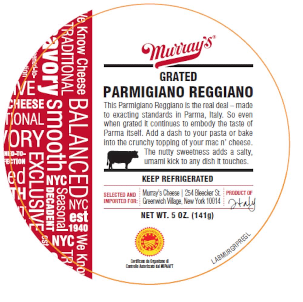 slide 2 of 2, Murray's Grated Parmigiano Reggiano - 5 oz, 5 oz