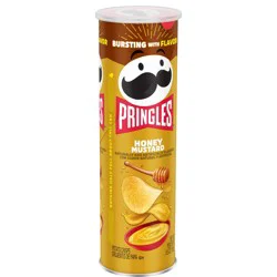 Pringles Potato Crisps Chips, Lunch Snacks, On-the-Go Snacks, Honey Mustard, 5.5oz Can, 1 Can