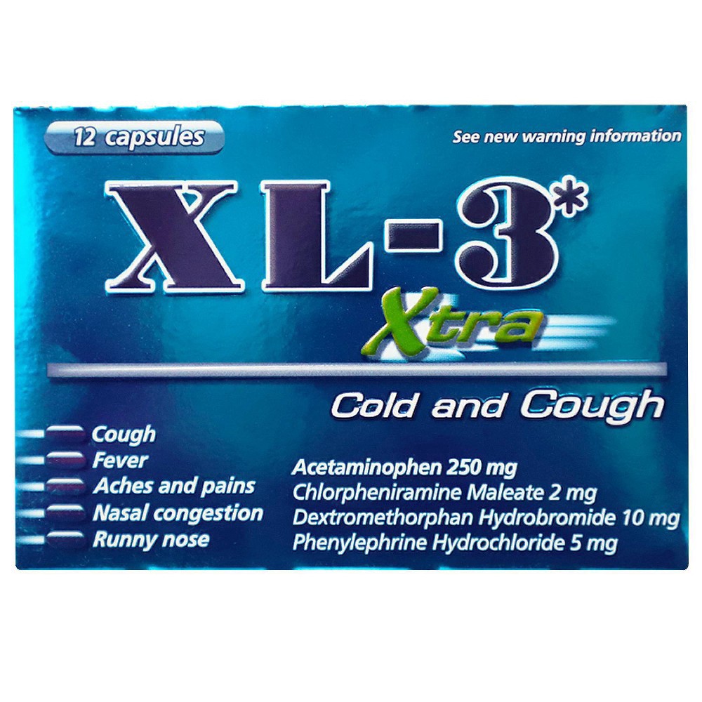 slide 4 of 4, XL 3 Cold and Cough 12 ea, 12 ct