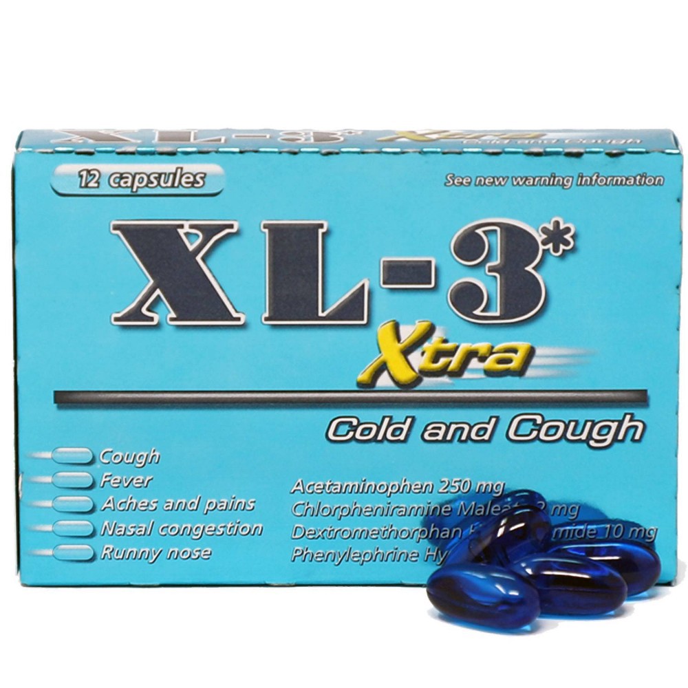 slide 2 of 4, XL 3 Cold and Cough 12 ea, 12 ct