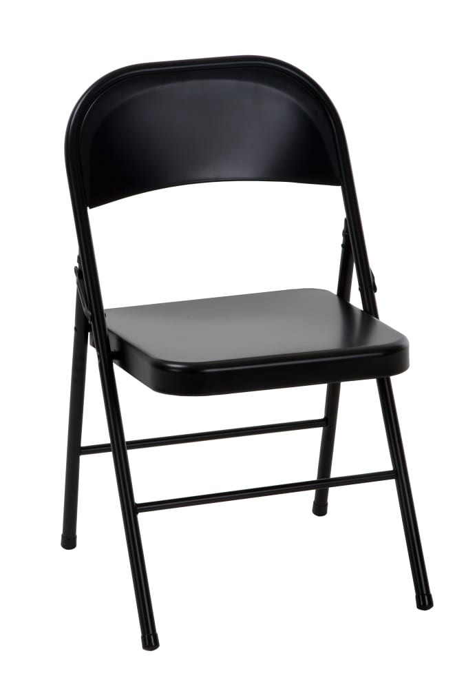 slide 2 of 2, All Steel Folding Chair - Black, 1 ct