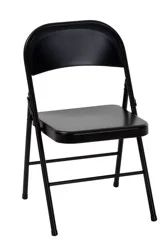 All Steel Folding Chair - Black