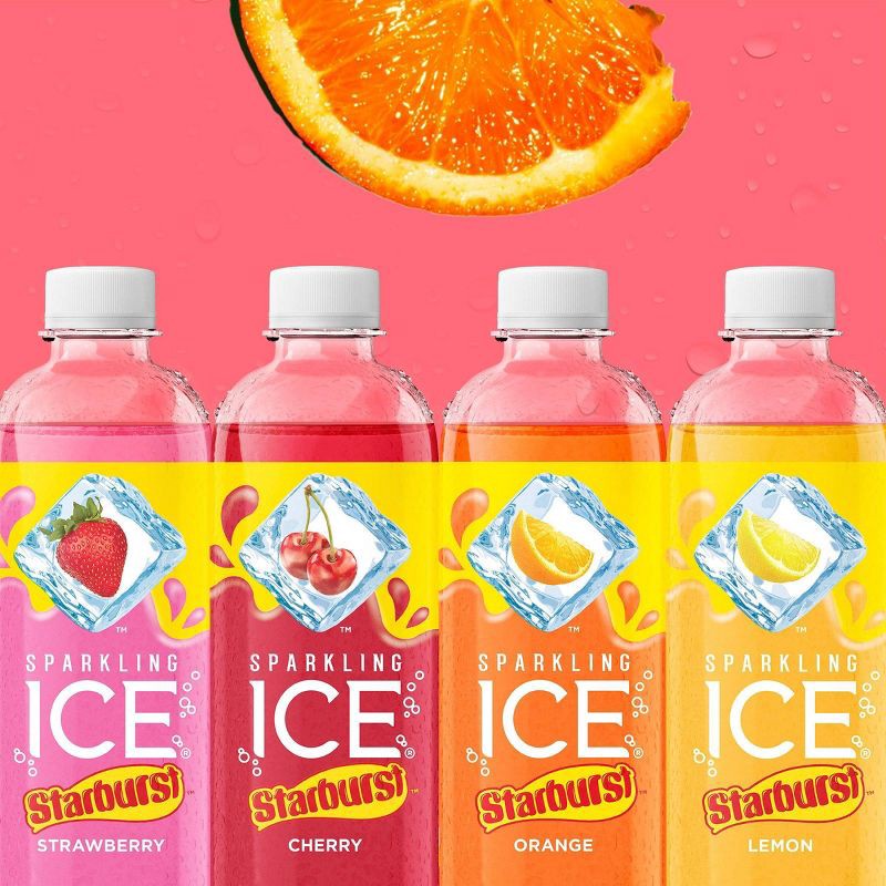 slide 6 of 6, Sparkling Ice Orange Starburst - 17 fl oz Bottle, 17 fl oz