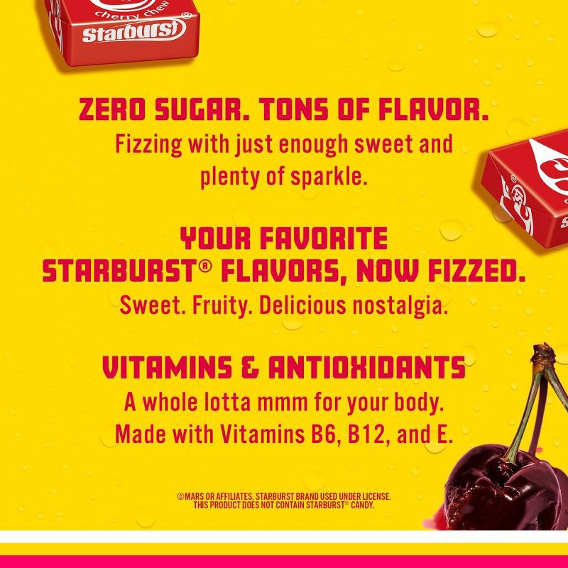 slide 4 of 6, Sparkling Ice Cherry Starburst - 17 fl oz Bottle, 17 fl oz