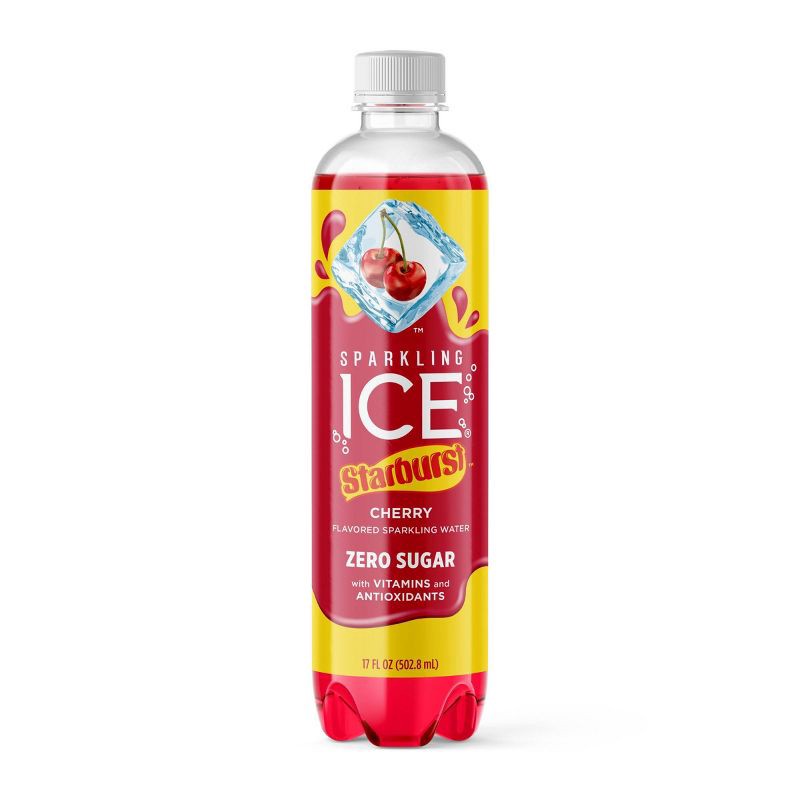 slide 1 of 6, Sparkling Ice Cherry Starburst - 17 fl oz Bottle, 17 fl oz