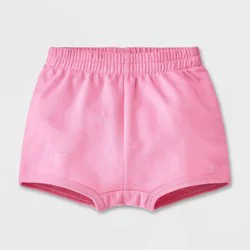 Baby Girls' Solid Shorts - Cat & Jack™ Pink 0-3M