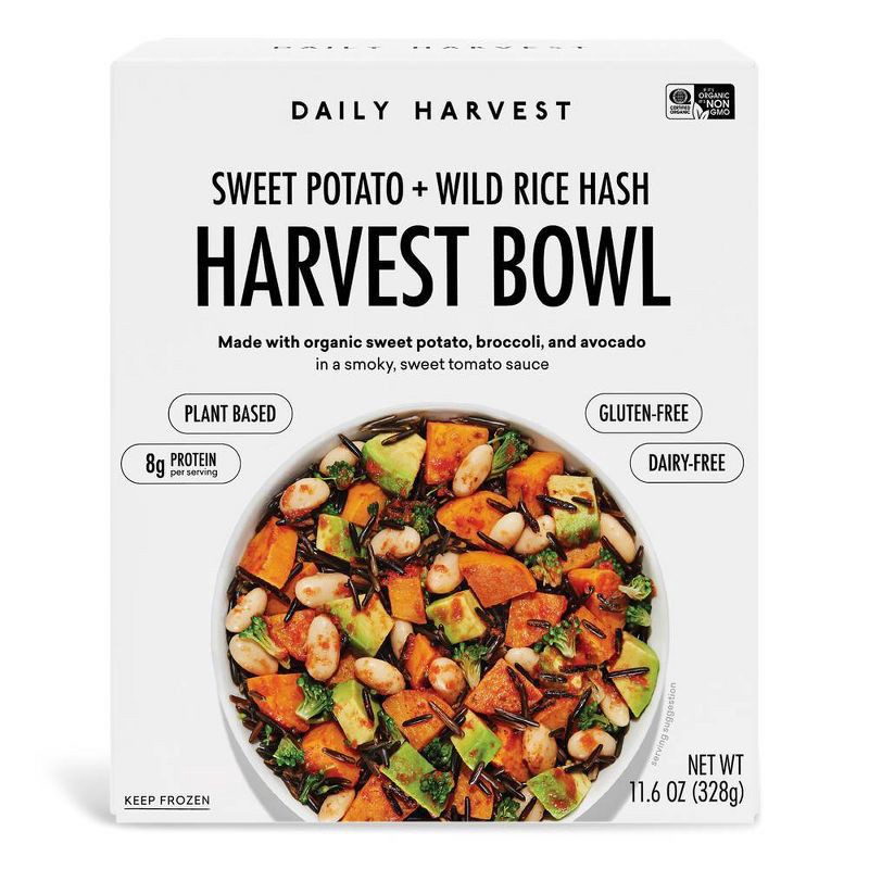 slide 1 of 9, Daily Harvest Frozen Gluten Free Sweet Potato and Wild Rice Hash Harvest Bowl - 11.6oz, 11.6 oz