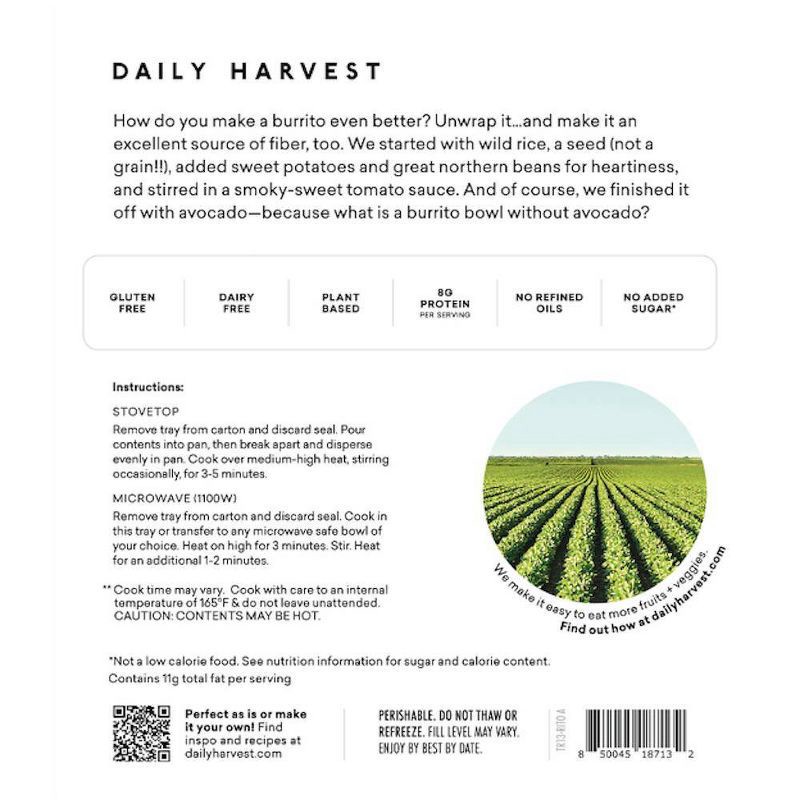 slide 7 of 9, Daily Harvest Frozen Gluten Free Sweet Potato and Wild Rice Hash Harvest Bowl - 11.6oz, 11.6 oz