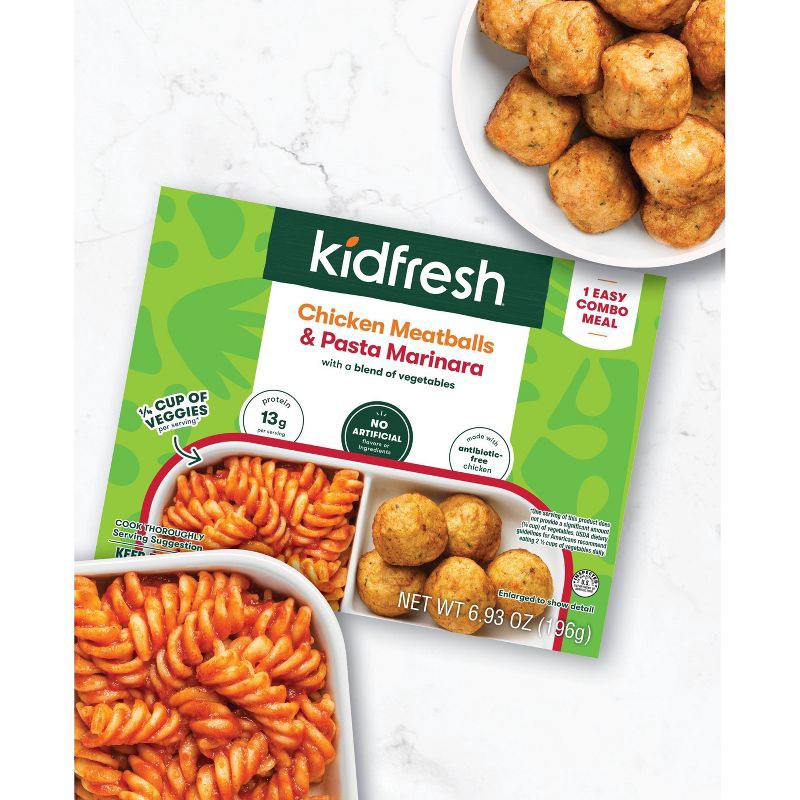 slide 4 of 5, Kidfresh Frozen Chicken Meatballs & Pasta Marinara - 6.9oz, 6.9 oz