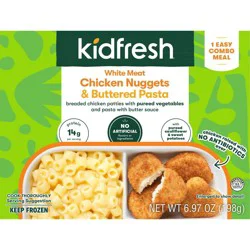 Kidfresh Frozen White Meat Chicken Nuggets & Buttered Pasta - 6.9oz