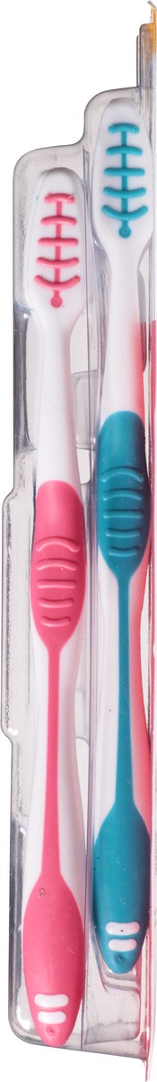 slide 4 of 9, TopCare Everyday Gem Grip Dual-Angled End Bristles Value Pack Toothbrush 4 ea, 4 ct