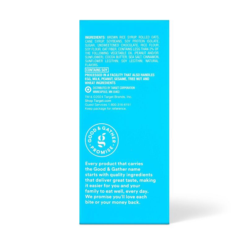 slide 4 of 6, Energy Bar Chocolate Chip - 10g Protein - 5ct - Good & Gather™, 10 gram, 5 ct