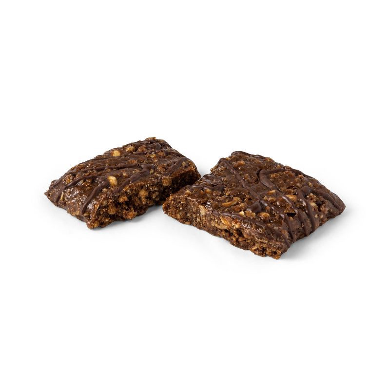 slide 5 of 6, Energy Bar Peanut Butter Chocolate Chip with Chocolate Drizzle - 11g Protein - 5ct - Good & Gather™, 11 gram, 5 ct