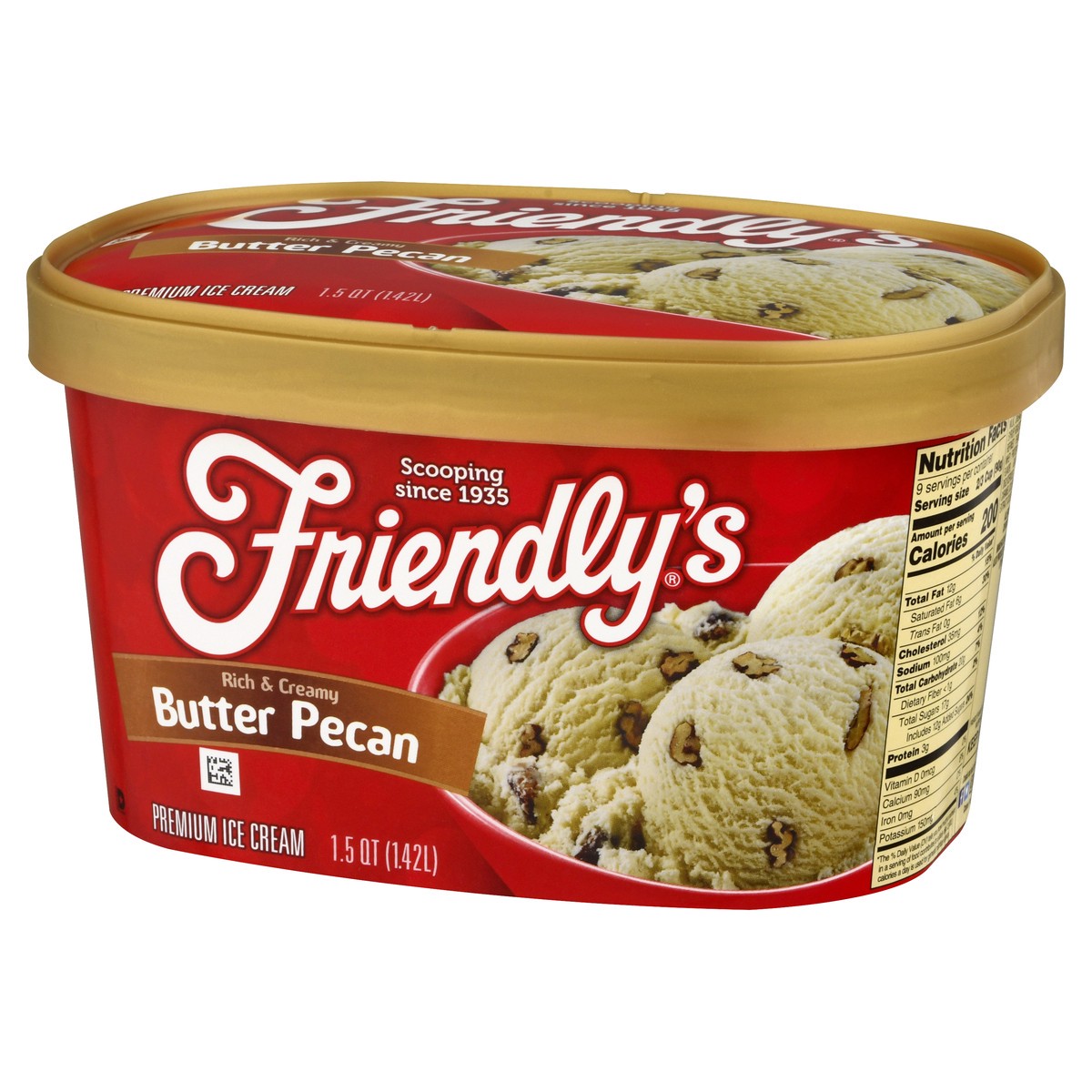 slide 3 of 9, Friendly's Butter Pecan Ice Cream, 1.5 qt