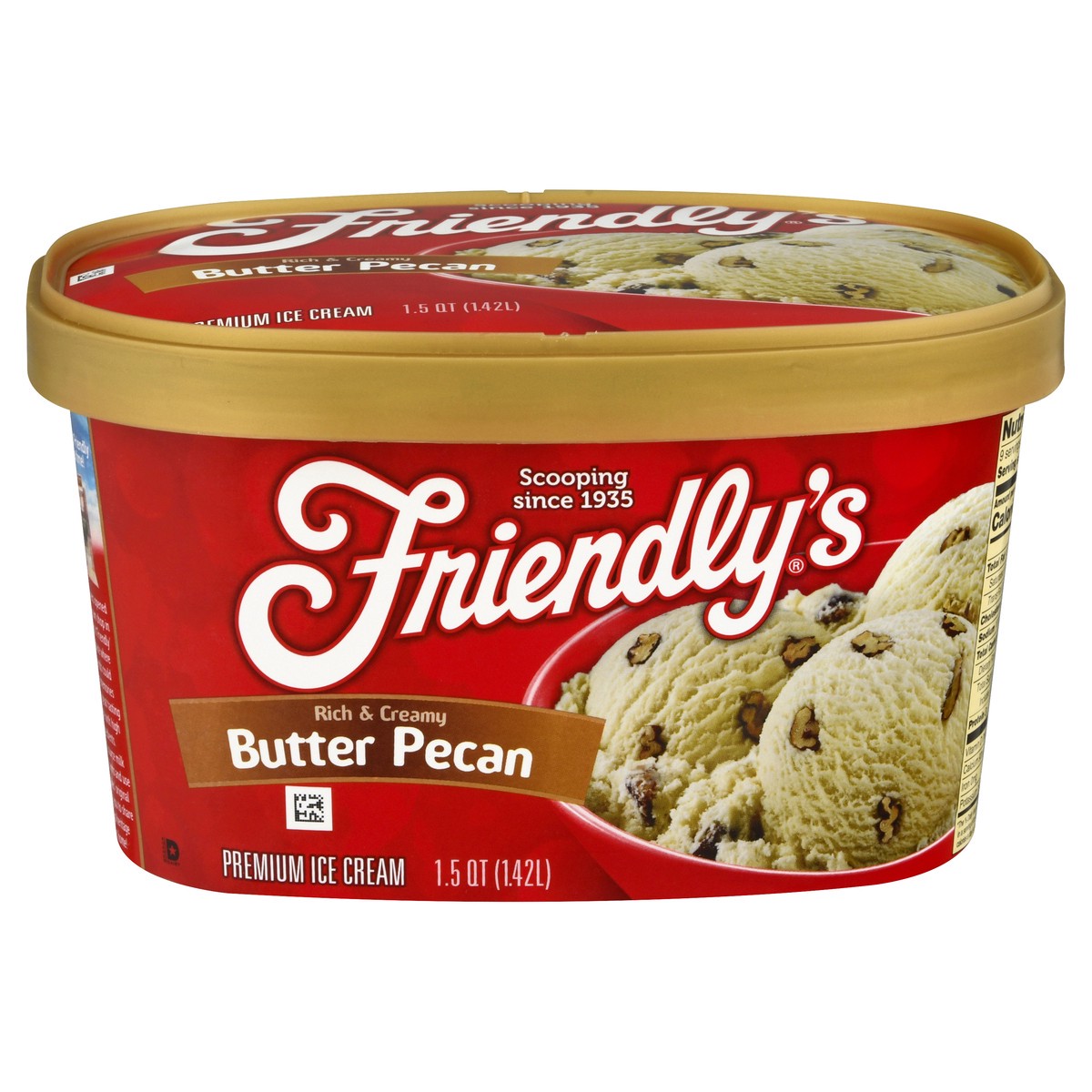 slide 1 of 9, Friendly's Butter Pecan Ice Cream, 1.5 qt