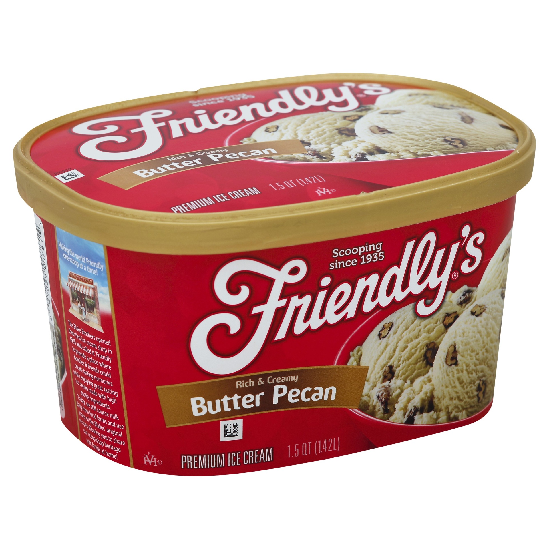 slide 1 of 2, Friendly's Butter Pecan Ice Cream, 1.5 qt