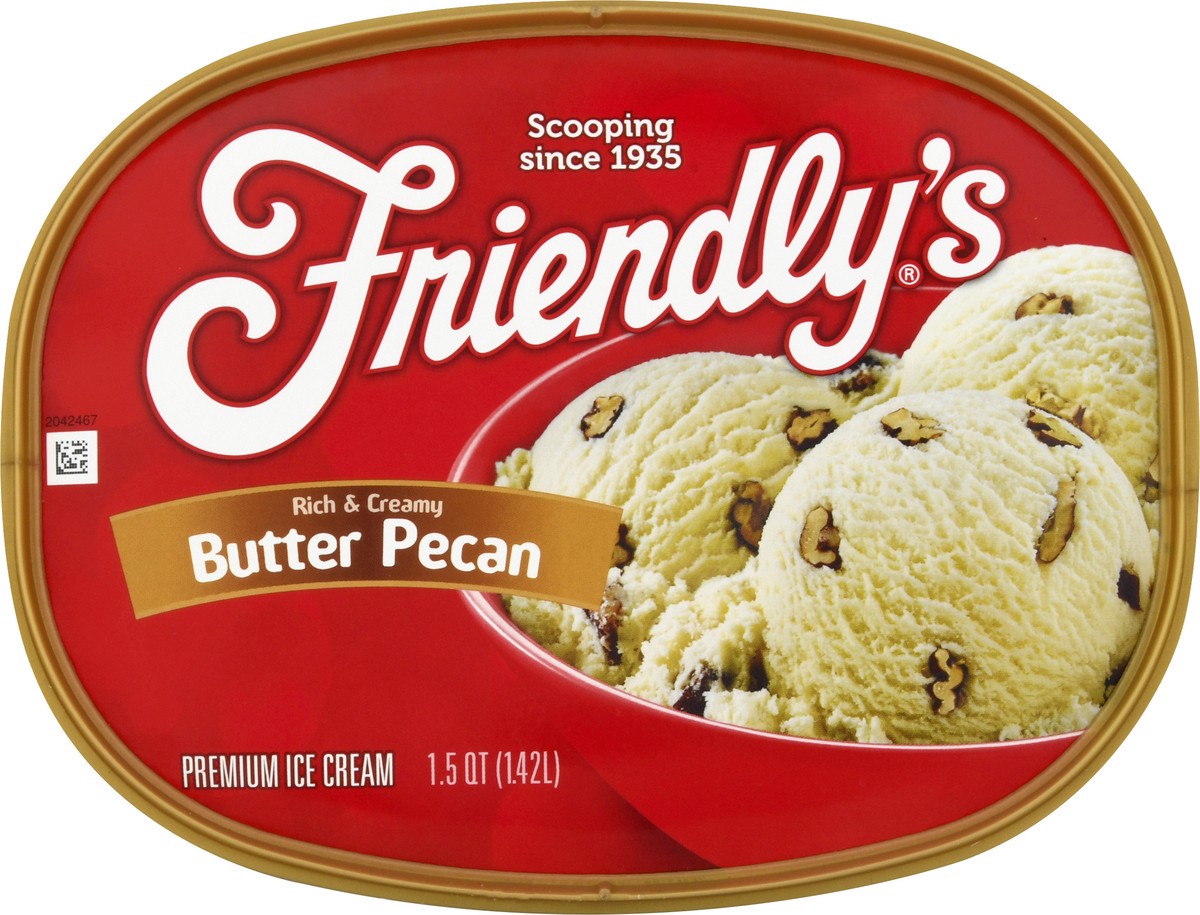 slide 9 of 9, Friendly's Butter Pecan Ice Cream, 1.5 qt