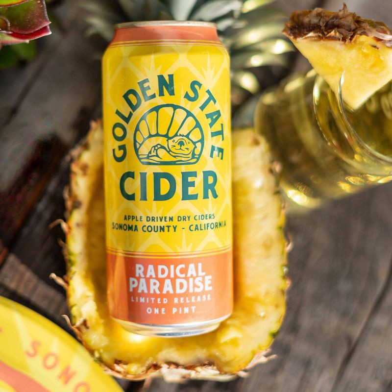 slide 3 of 3, Golden State Cider Radical Paradise - 4pk/16 fl oz Cans, 4 ct; 16 fl oz