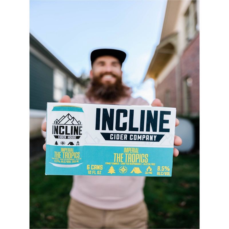 slide 3 of 3, Incline Cider Company Imperial Tropics POG Cider - 6pk/12 fl oz Cans, 6 ct; 12 fl oz