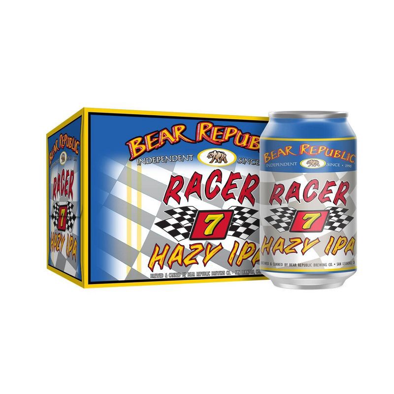 slide 1 of 2, Bear Republic Racer 7 Hazy IPA - 6pk/12 fl oz Cans, 6 ct; 12 fl oz