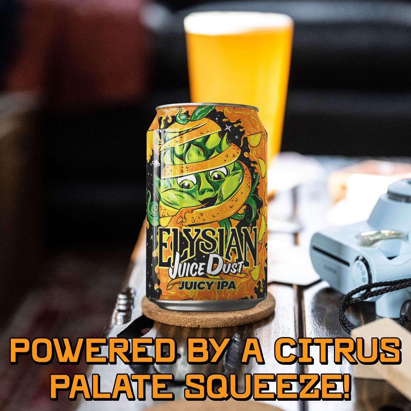 slide 4 of 9, Elysian Brewing Elysian Juice Dust IPA - 6pk/12 fl oz Cans, 6 ct; 12 fl oz