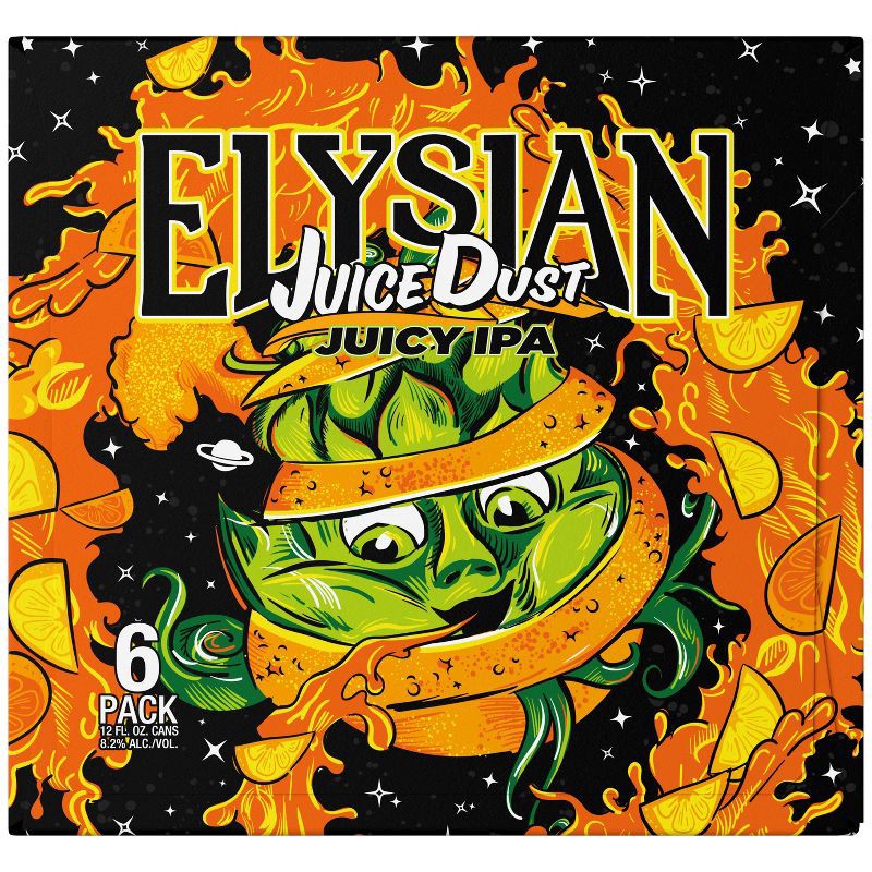 slide 6 of 9, Elysian Brewing Elysian Juice Dust IPA - 6pk/12 fl oz Cans, 6 ct; 12 fl oz