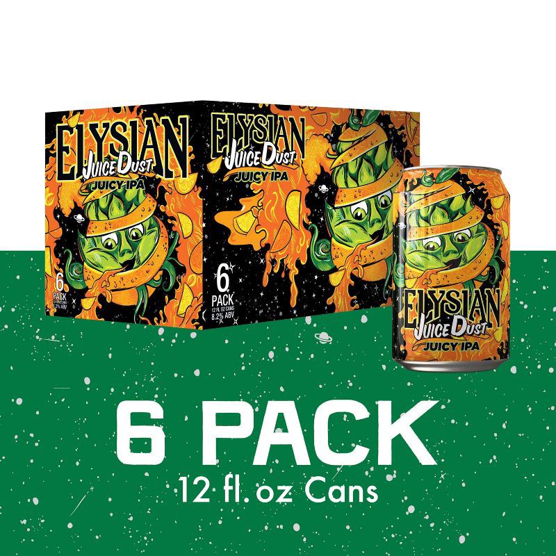 slide 9 of 9, Elysian Brewing Elysian Juice Dust IPA - 6pk/12 fl oz Cans, 6 ct; 12 fl oz