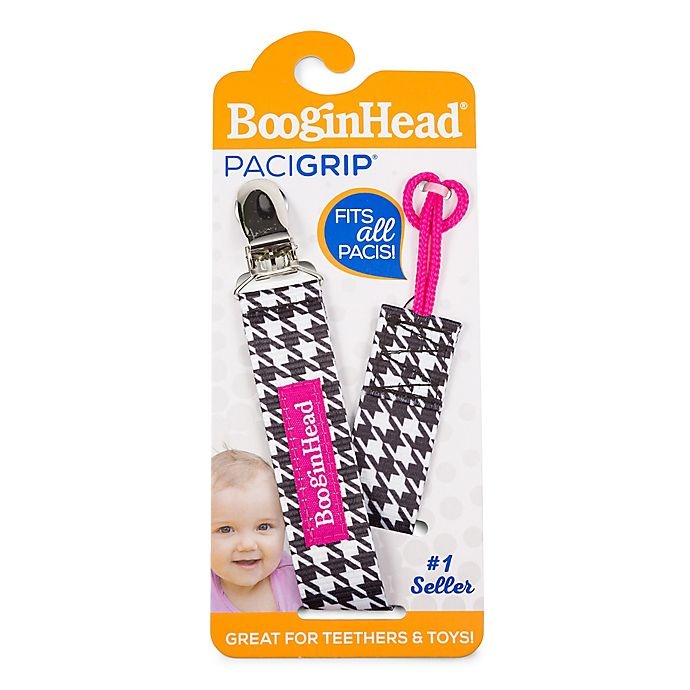 slide 2 of 2, BooginHead PaciGrip - Houndstooth, 1 ct