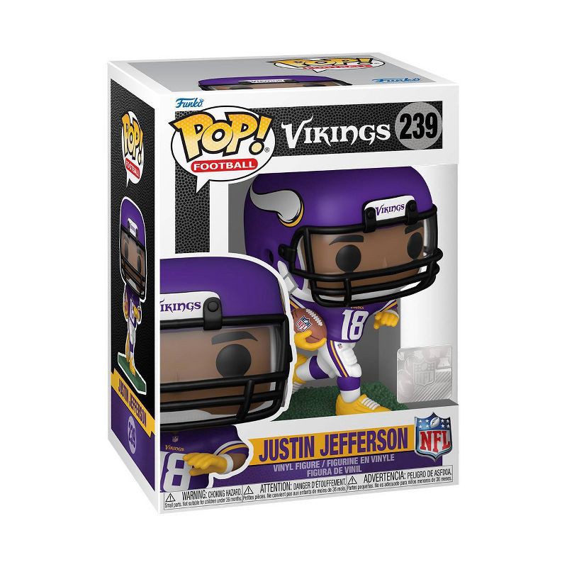 slide 1 of 3, Funko POP! NFL: Minnesota Vikings - Justin Jefferson, 1 ct