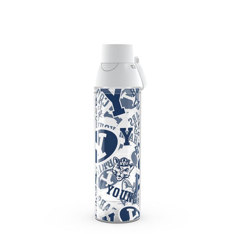 slide 1 of 5, NCAA BYU Cougars Tervis All Over Venture Water Bottle - 24oz: Flip-Top Lid, 24 oz