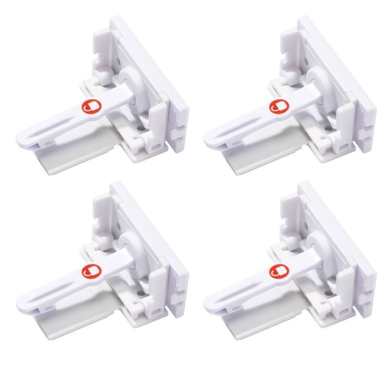 slide 2 of 12, Safety 1st Secure-to-Explore Adhesive Locks - White - 4pk, 4 ct