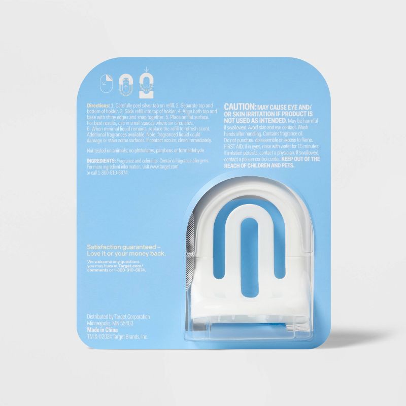 slide 4 of 4, Small Room Air Freshener Refillable System - Fresh Linen - 0.25 fl oz - up&up™, 0.25 fl oz