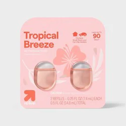 Small Room and Car Clip Refills - Tropical Breeze - 0.5 fl oz/2ct - up&up™