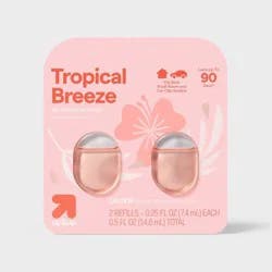 Small Room and Car Clip Refills - Tropical Breeze - 0.5 fl oz/2ct - up&up™