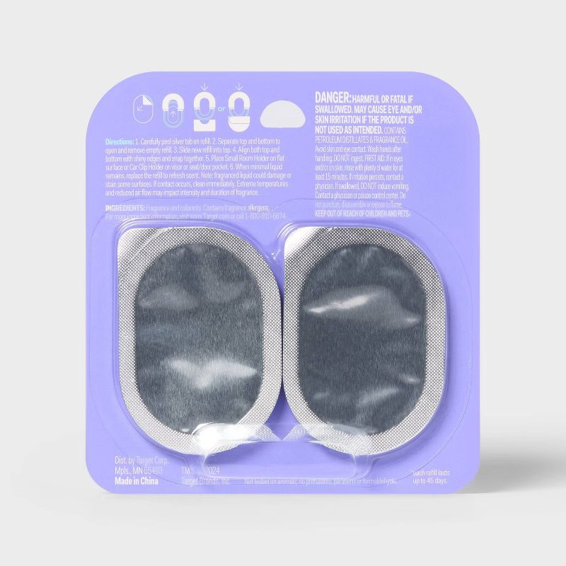 slide 3 of 3, Small Room and Car Clip Refills - Lavender Bloom - 0.5 fl oz/2ct - up&up™, 0.5 oz, 2 ct