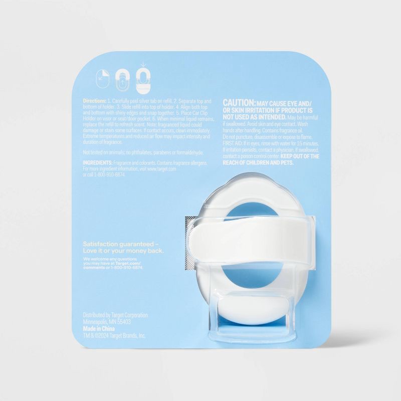 slide 3 of 3, Small Room and Car Clip Refills - Fresh Linen - 0.5 fl oz/2ct - up&up™, 0.5 oz, 2 ct