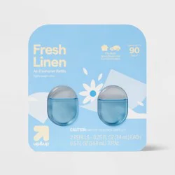 Small Room and Car Clip Refills - Fresh Linen - 0.5 fl oz/2ct - up&up™
