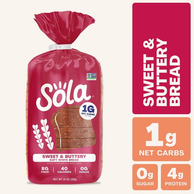 slide 2 of 9, Sola Bread Sola Sweet & Buttery Bread - 14oz, 14 oz