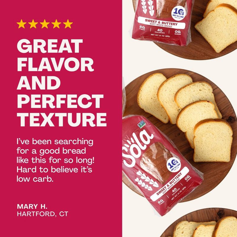 slide 3 of 9, Sola Bread Sola Sweet & Buttery Bread - 14oz, 14 oz