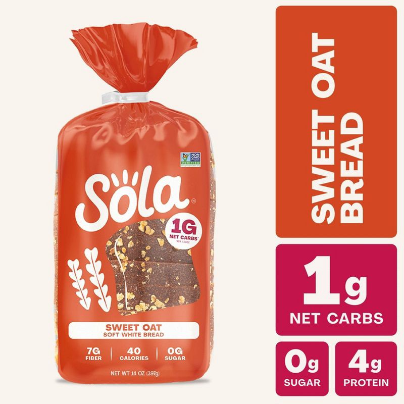 slide 2 of 9, Sola Bread Sola Sweet Oat Bread - 14oz, 14 oz