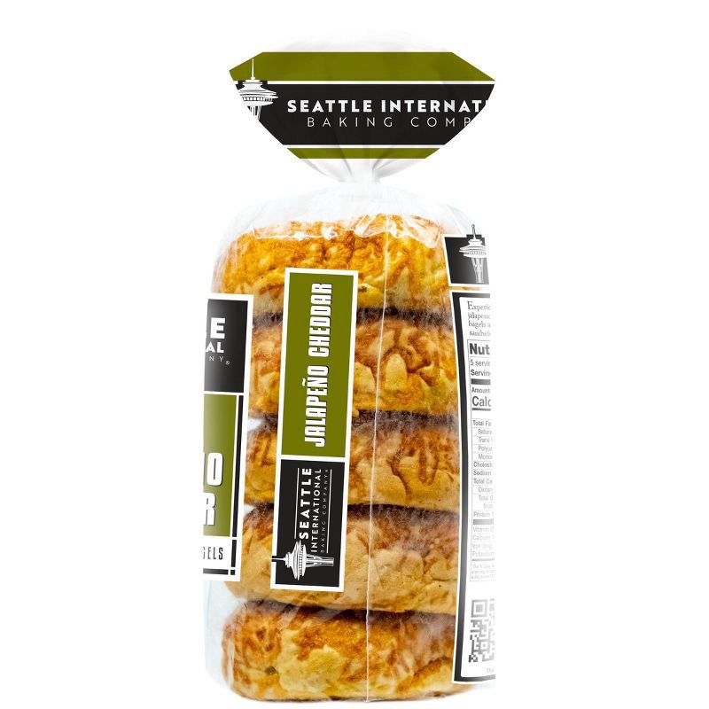 slide 5 of 5, Seattle International Baking Company Seattle International Jalapeno Cheddar Bagel, 1 ct